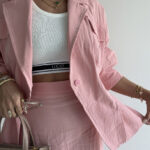 ست مانتو و دامن بنددار کد 160809