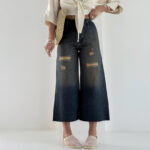 شلوار جین برمودا WIDE CARP کد 101950