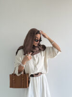 شومیز لینن پشت هلال کد 220611 - Image 14