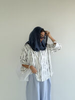 شومیز جلو کوک راه راه کد 200782 - Image 29