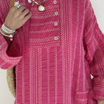 پیراهن بلند 4 دکمه کد 240168