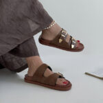 صندل پوست ماری 2 سگک کد 141078