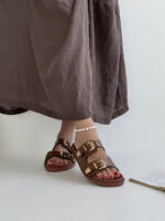 صندل پوست ماری 2 سگک کد 141078 - Image 2