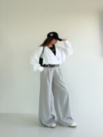 شومیز راه راه 2 تیکه کد 220615 - Image 8