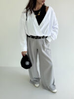 شومیز راه راه 2 تیکه کد 220615 - Image 10