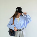 شومیز راه راه 2 تیکه کد 220615