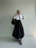 شومیز نیمتنه راه راه کد 220616 - Image 3