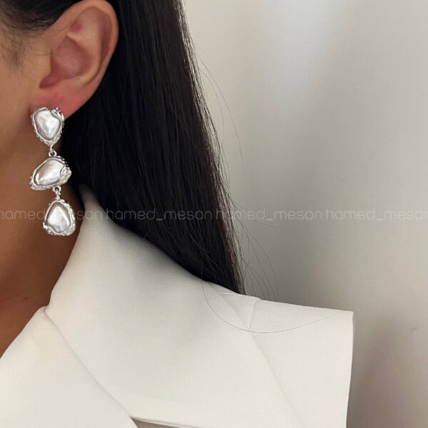 گوشواره 3 مروارید کد 310575