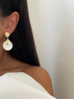 گوشواره سنگی طرحدار کد 310581 - Image 2