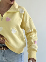 دورس نیم زیپ قلبی کد 200872 - Image 14