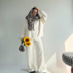 ست دورس و شلوار نیم زیپ کد 160827