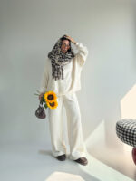 ست دورس و شلوار نیم زیپ کد 160827