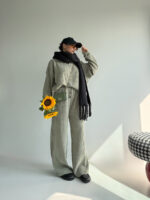 ست دورس و شلوار نیم زیپ کد 160827 - Image 7