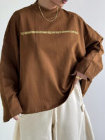 بلوز یقه گرد چاپدار کد 200875