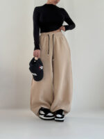 شلوار دورس بگ کمر کش بالنی کد 102027 - Image 11