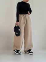 شلوار دورس بگ کمر کش بالنی کد 102027 - Image 12