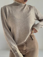 بلوز کشبافت یقه دوزی کد 200911 - Image 5