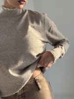 بلوز کشبافت یقه دوزی کد 200911 - Image 6