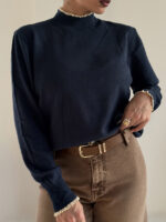 بلوز کشبافت یقه دوزی کد 200911 - Image 7