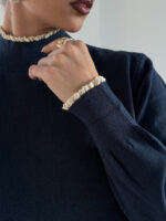 بلوز کشبافت یقه دوزی کد 200911 - Image 8