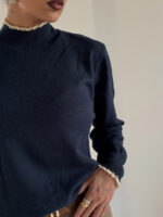 بلوز کشبافت یقه دوزی کد 200911 - Image 9