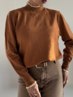 بلوز کشبافت یقه دوزی کد 200911