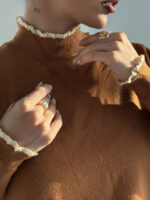 بلوز کشبافت یقه دوزی کد 200911 - Image 2