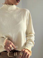 بلوز کشبافت یقه دوزی کد 200911 - Image 11