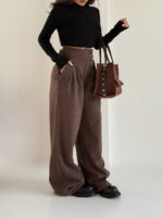 شلوار کتان کمر سگک 102017