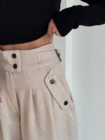 شلوار کتان کمر سگک 102017 - Image 6