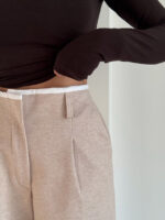 شلوار کتان کمر دوبل کد 102013 - Image 2