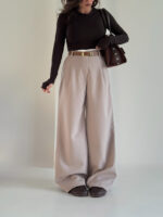 شلوار کتان کمر دوبل کد 102013 - Image 4