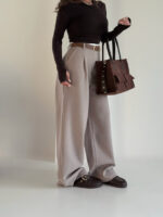 شلوار کتان کمر دوبل کد 102013 - Image 5