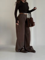 شلوار کتان کمر دوبل کد 102013 - Image 8