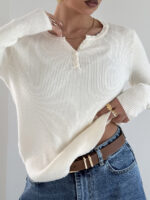 بلوز دکمه دار HENLEY کد 200918 - Image 3