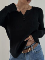بلوز دکمه دار HENLEY کد 200918 - Image 5