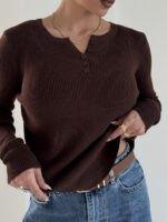 بلوز دکمه دار HENLEY کد 200918 - Image 7