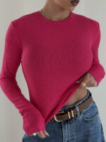 بلوز آستین بلند کبریتی کد 200893 - Image 2