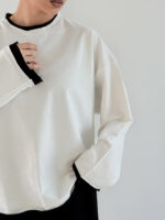 بلوز آستین بلند باکسی کد 200876 - Image 4