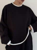 بلوز آستین بلند باکسی کد 200876 - Image 5