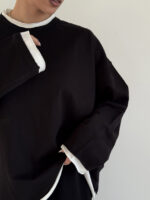 بلوز آستین بلند باکسی کد 200876 - Image 6