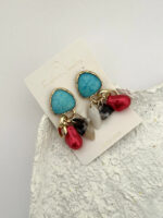 گوشواره سنگی طرحدار کد 310581 - Image 8