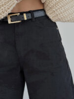 شلوار جین طرحدار زانو زاپ کد 101977 - Image 2