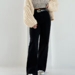 شلوار جین کمربنددار کد 101979