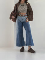 شلوار جین کراپ بگ کد 102000 - Image 4