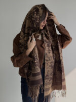 شال DIOR ریش باریک کد 310678 - Image 3