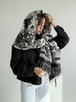 شال DIOR ریش باریک کد 310678 - Image 5