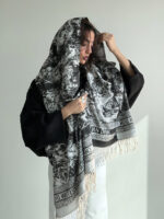 شال DIOR ریش پهن کد 310677 - Image 3