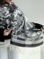 شال DIOR ریش پهن کد 310677 - Image 4