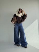 کت جیر زیپ دار کد 120373 - Image 2